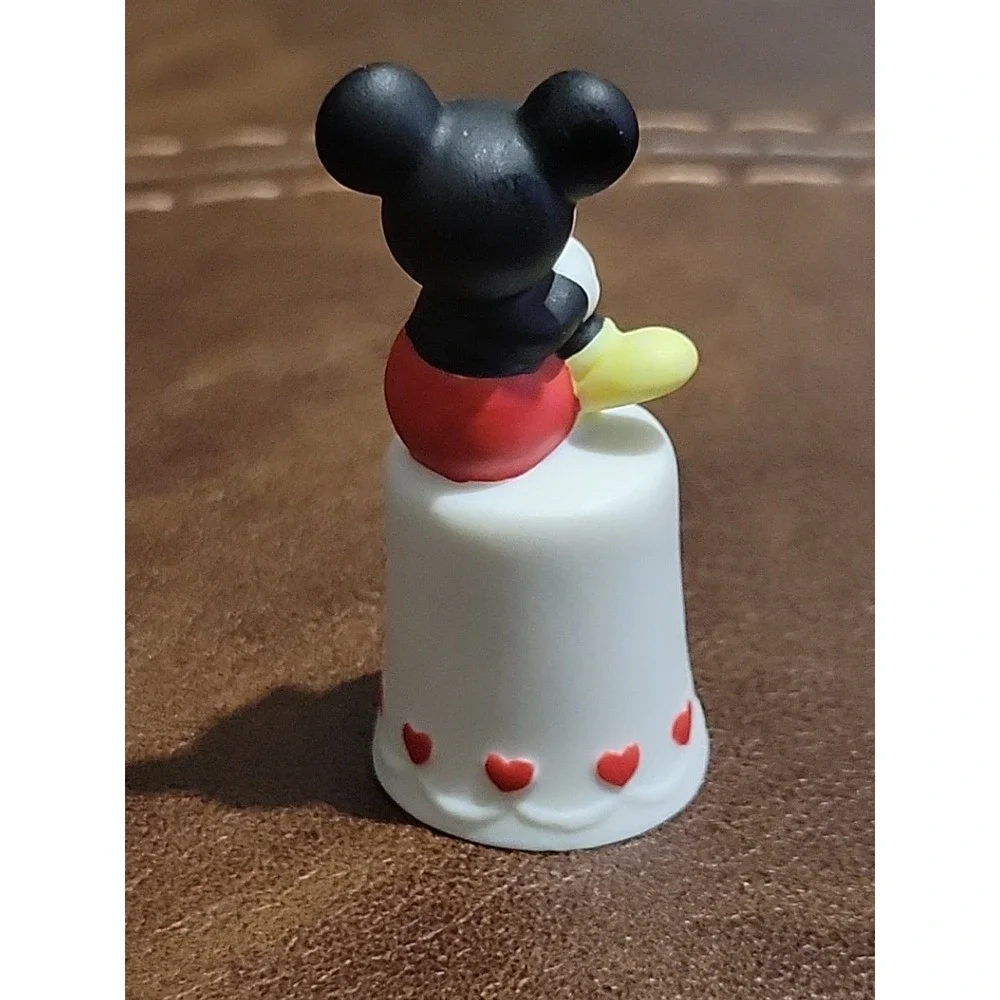 Vtg Mickey Mouse Thimble Porcelain Hand Painted Disney Schmid 2